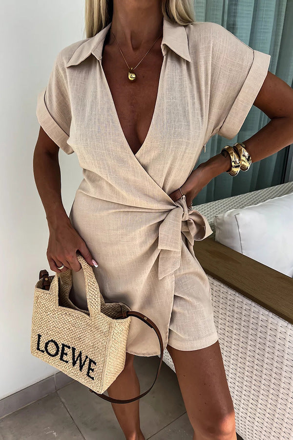 V Neck Jumpsuit